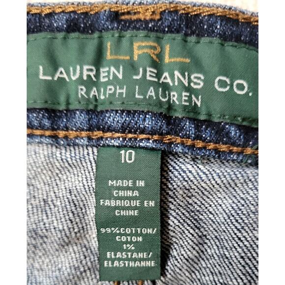 LRL Lauren Jeans Co Ralph Lauren Mid Rise Bootcut Jeans Blue Denim Women Size 10 - Picture 8 of 11